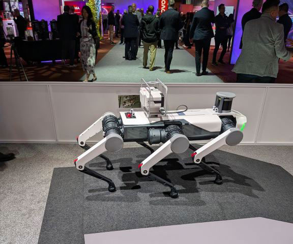 Lenovo 6-legged robot at Tech World 2024