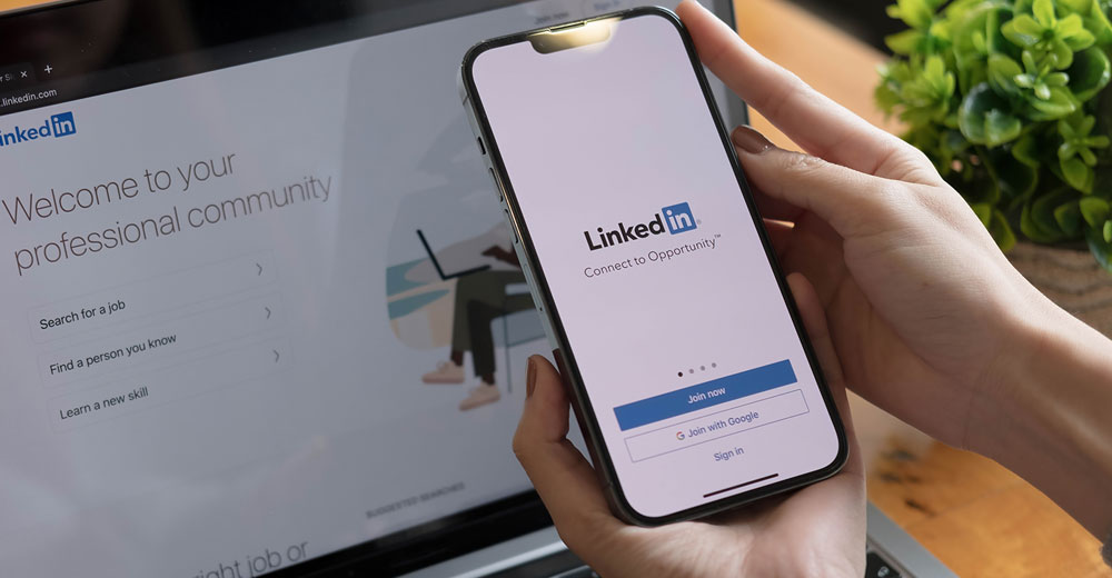 LinkedIn login page